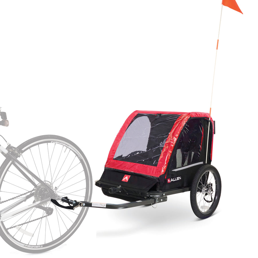 Deluxe 2-Child Trailer & Stroller - 2 Child Red