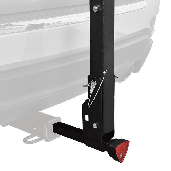 Deluxe Quick Install Locking Hitch Bike Rack#Red