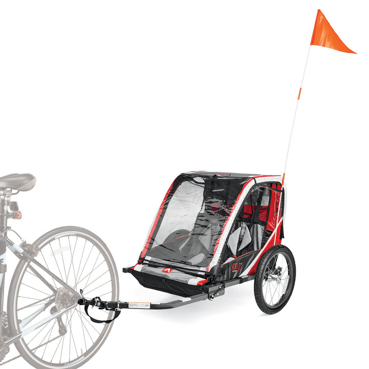 Deluxe Child Bike Trailer#2 Child / Red