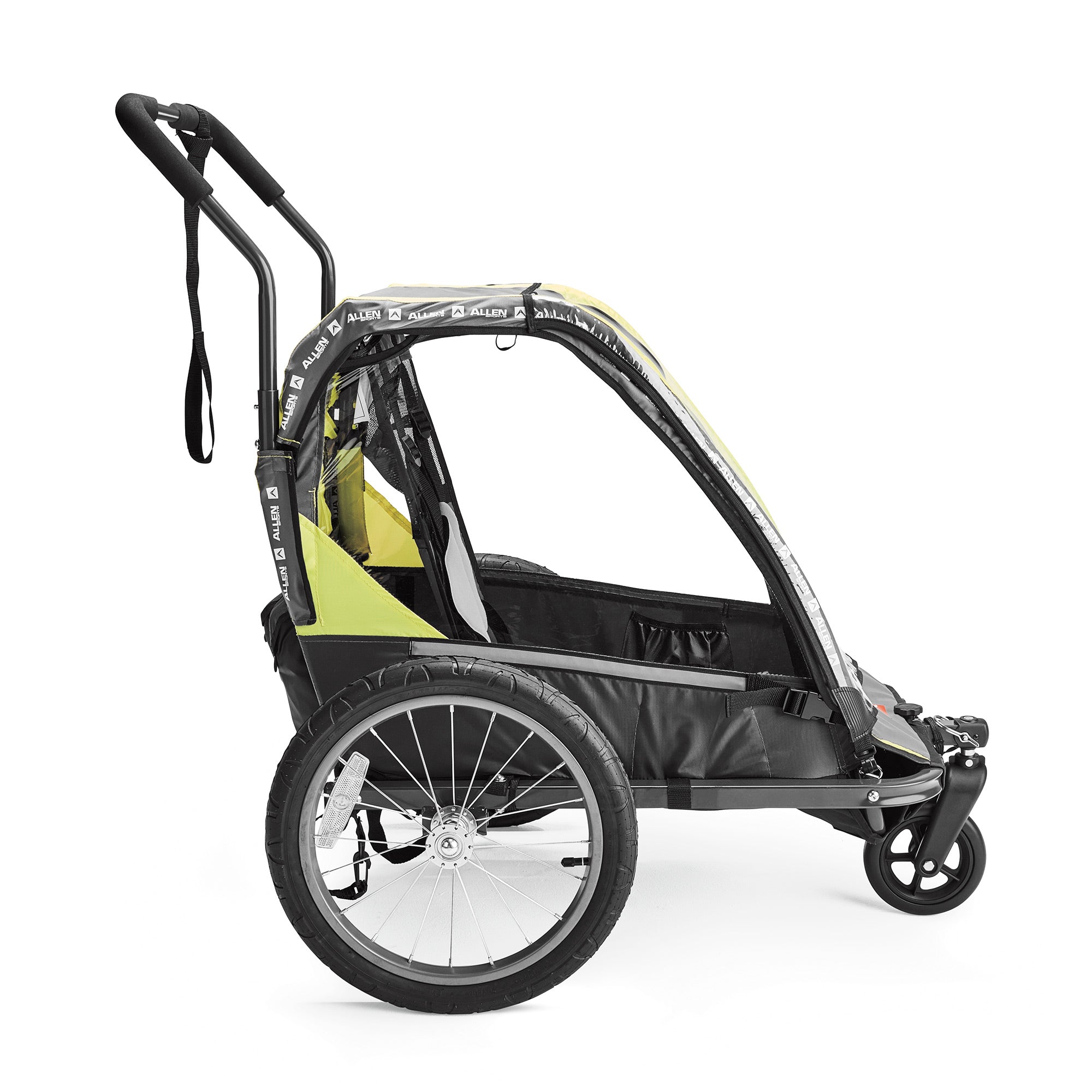 Allen Sports Hi-Viz - Remolque de Bicicleta para 2 niños, Modelo ET2-O,  Color Naranja : : Bebé